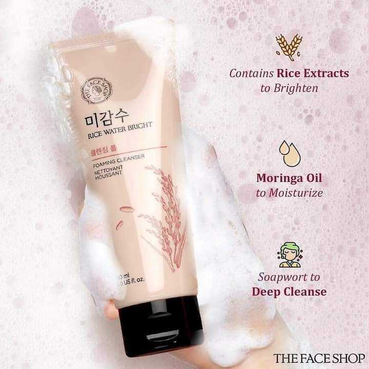 THE FACE SHOP Rice Water Bright Cleansing Foam