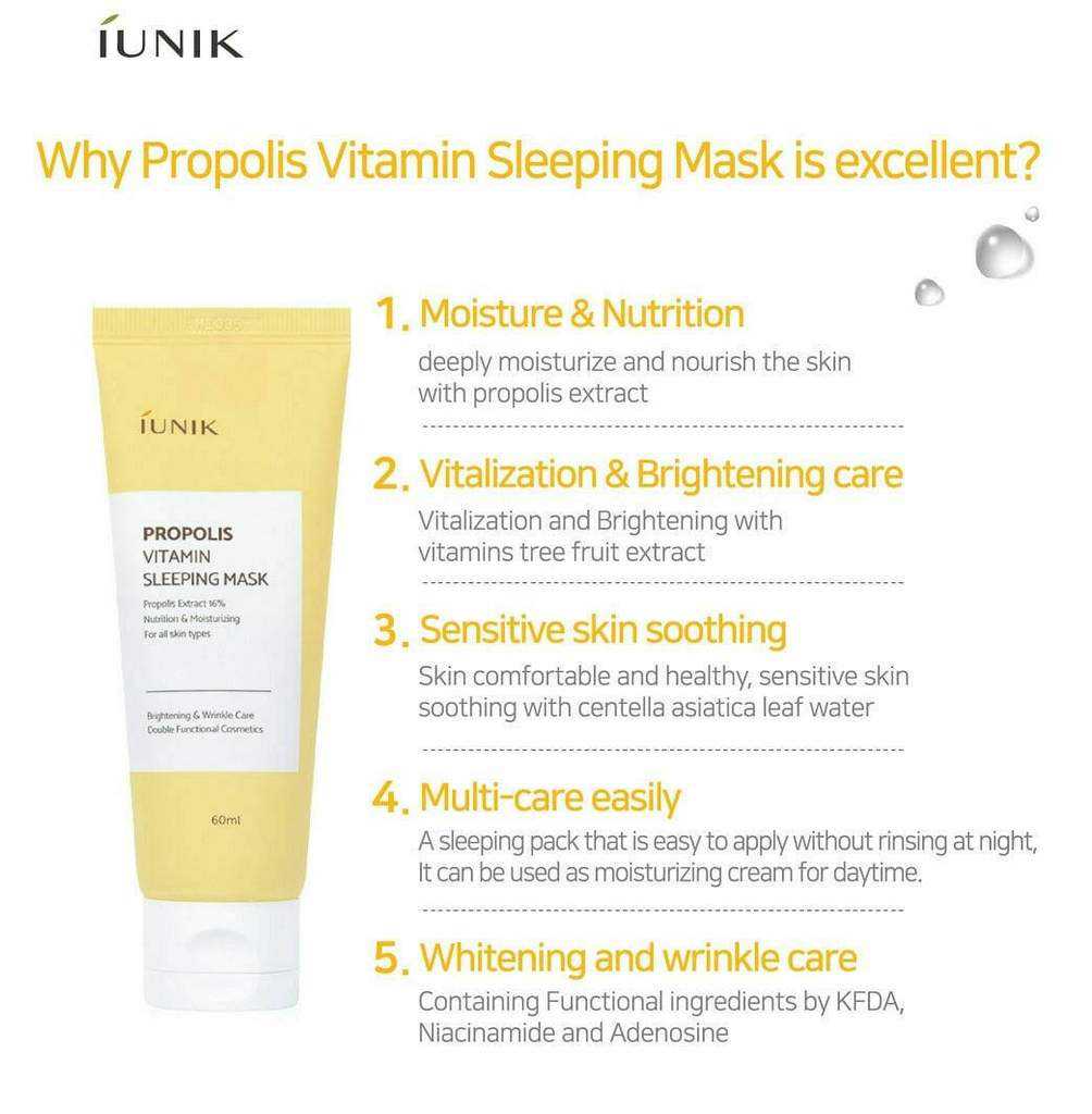 IUNIK Propolis Vitamin Sleeping Mask
