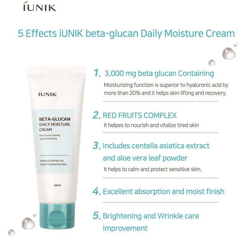IUNIK Beta Glucan Daily Moisture Cream