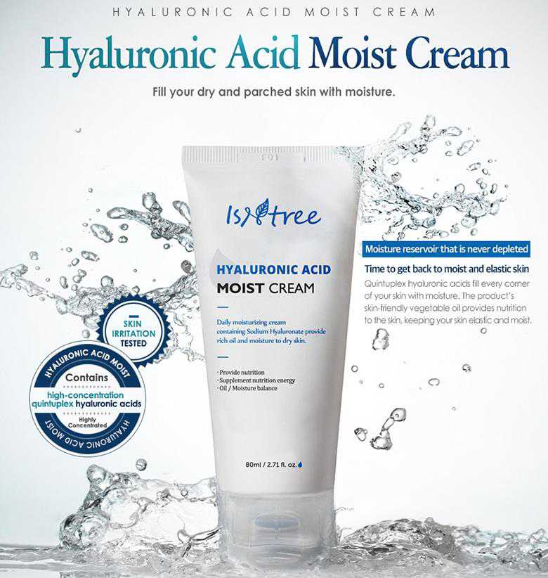 ISNTREE Hyaluronic Acid Moist Cream (100 Ml) Age Tune