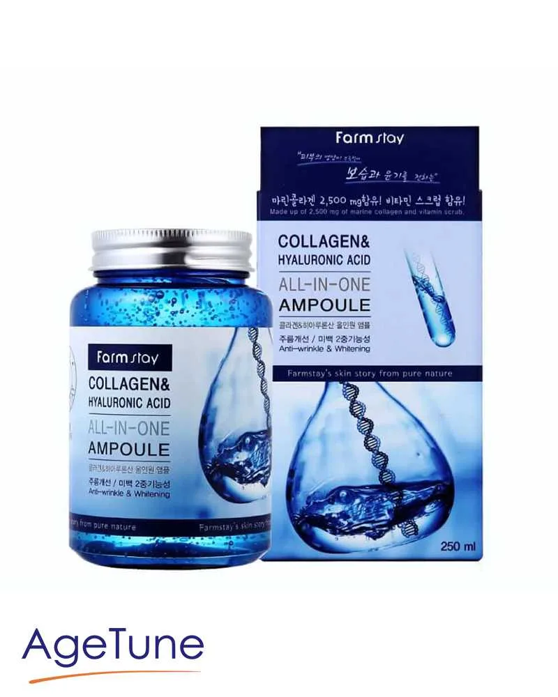FARM STAY Collagen-Hyaluronic Acid All In One Ampoule