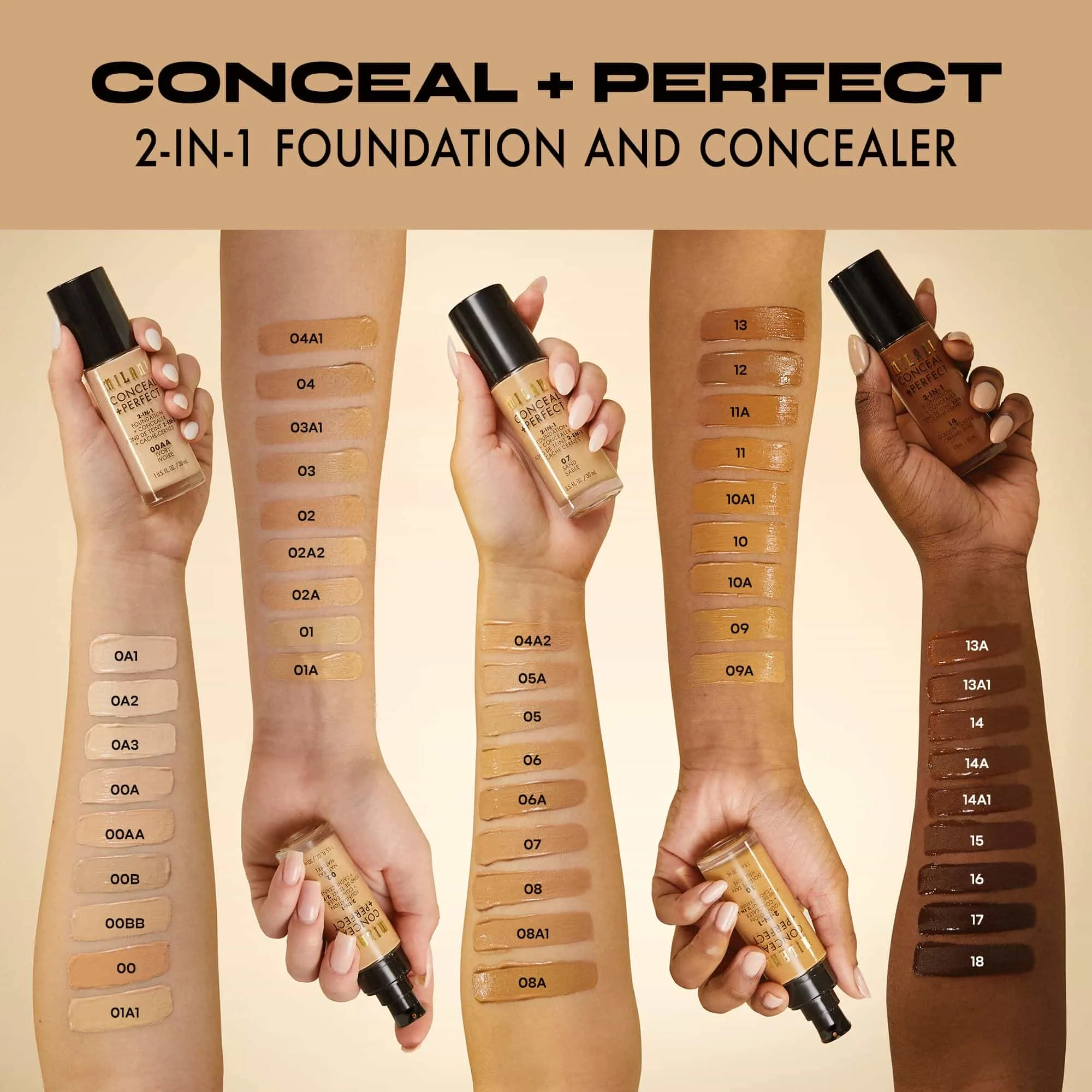MILANI Conceal + Perfect 2 In 1 Foundation and Concealer