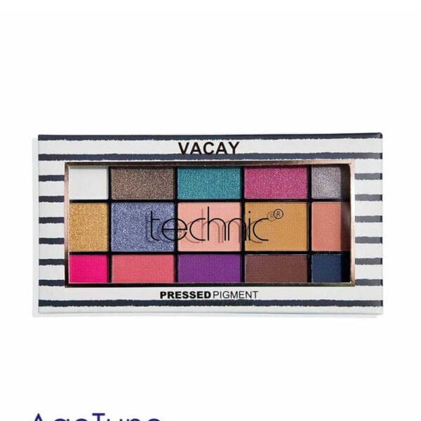 TECHNIC Pressed Pigment Eyeshadow Palette (Vacay)