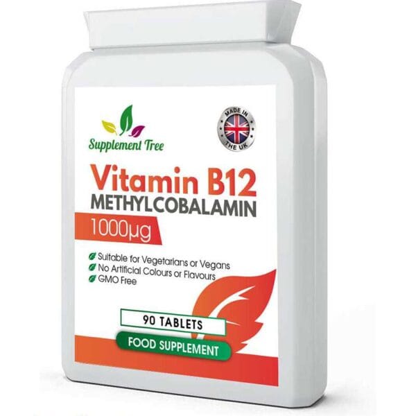 Supplement Tree Vitamin B12 Methylcobalamin 1000mcg 90 Tablets