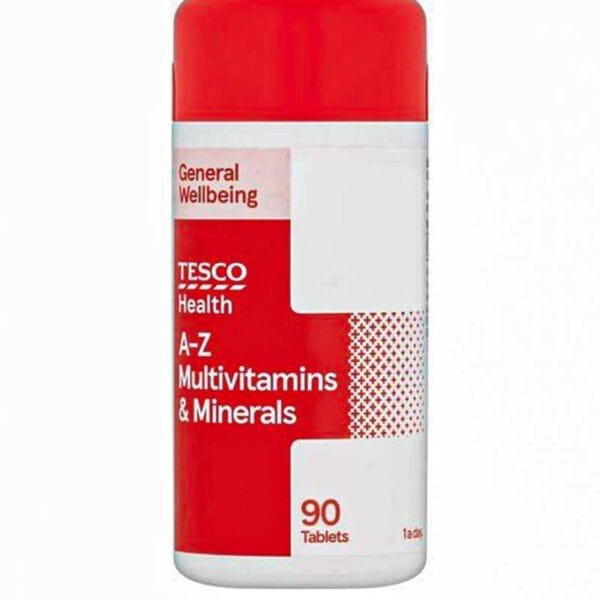 Tesco A-Z Multivitamins & Minerals 90 Tablets