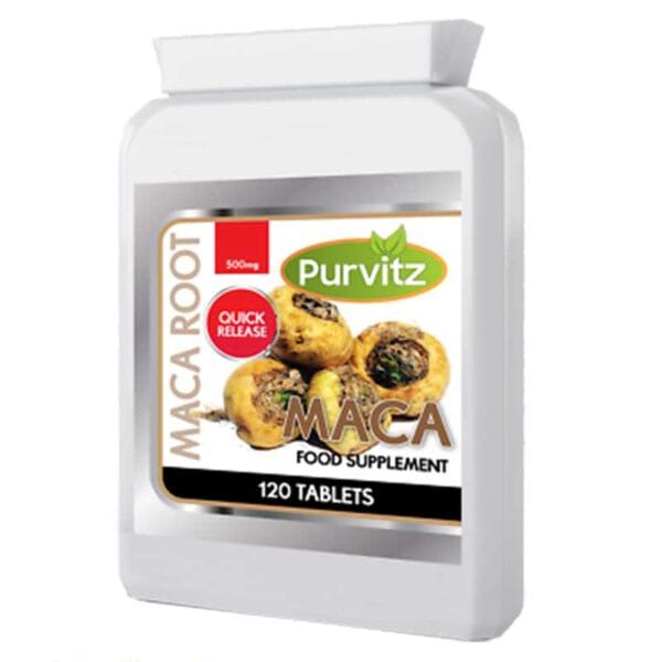 Purvitz Maca Root 500 mg 120 Tablets