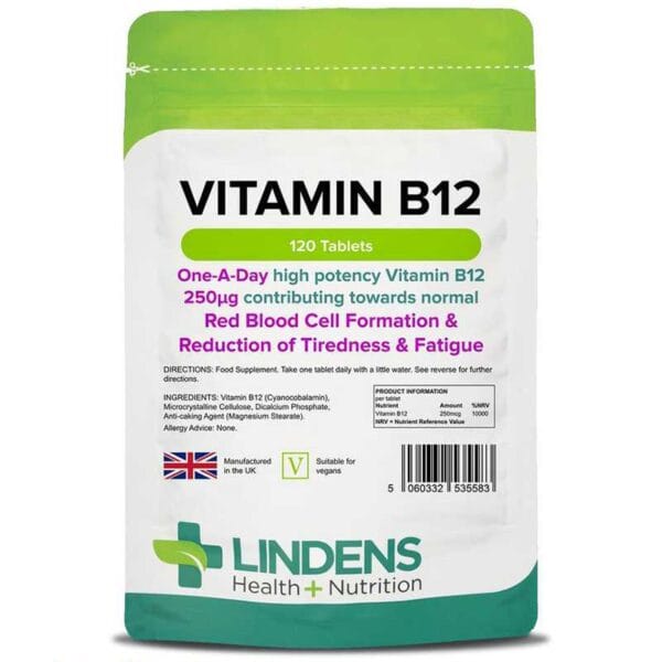 Lindens Vitamin B12 1000mcg 120 Tablets