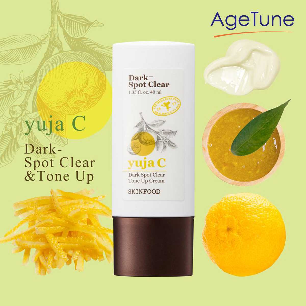 SKINFOOD Yuja C Dark Spot Clear Tone Up Cream