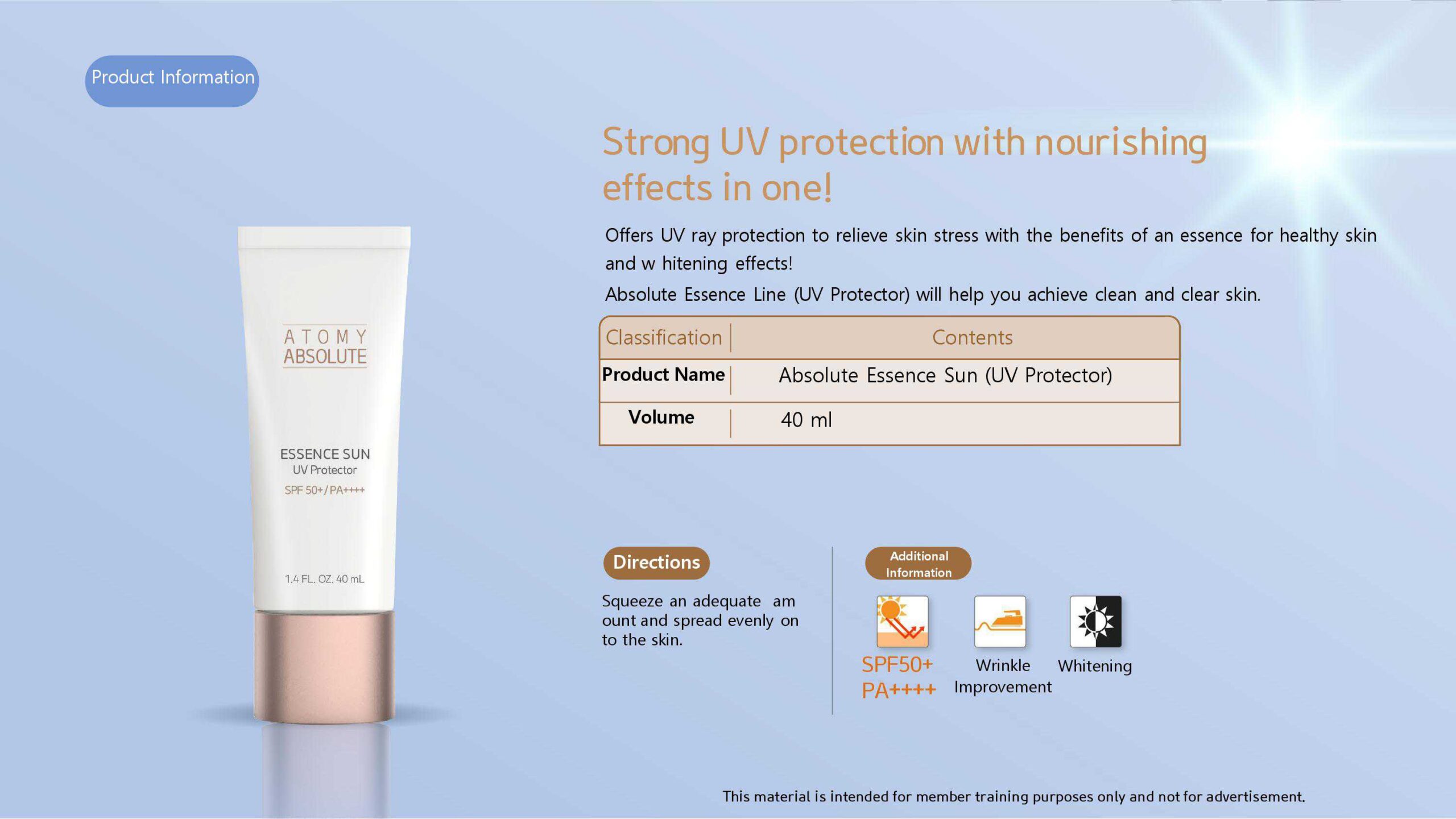 ATOMY Absolute Essence Sunscreen