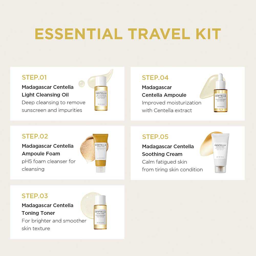 SKIN1004 Madagascar Centella Travel Kit Set