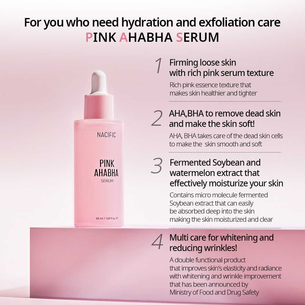 NACIFIC Pink AHA BHA Serum