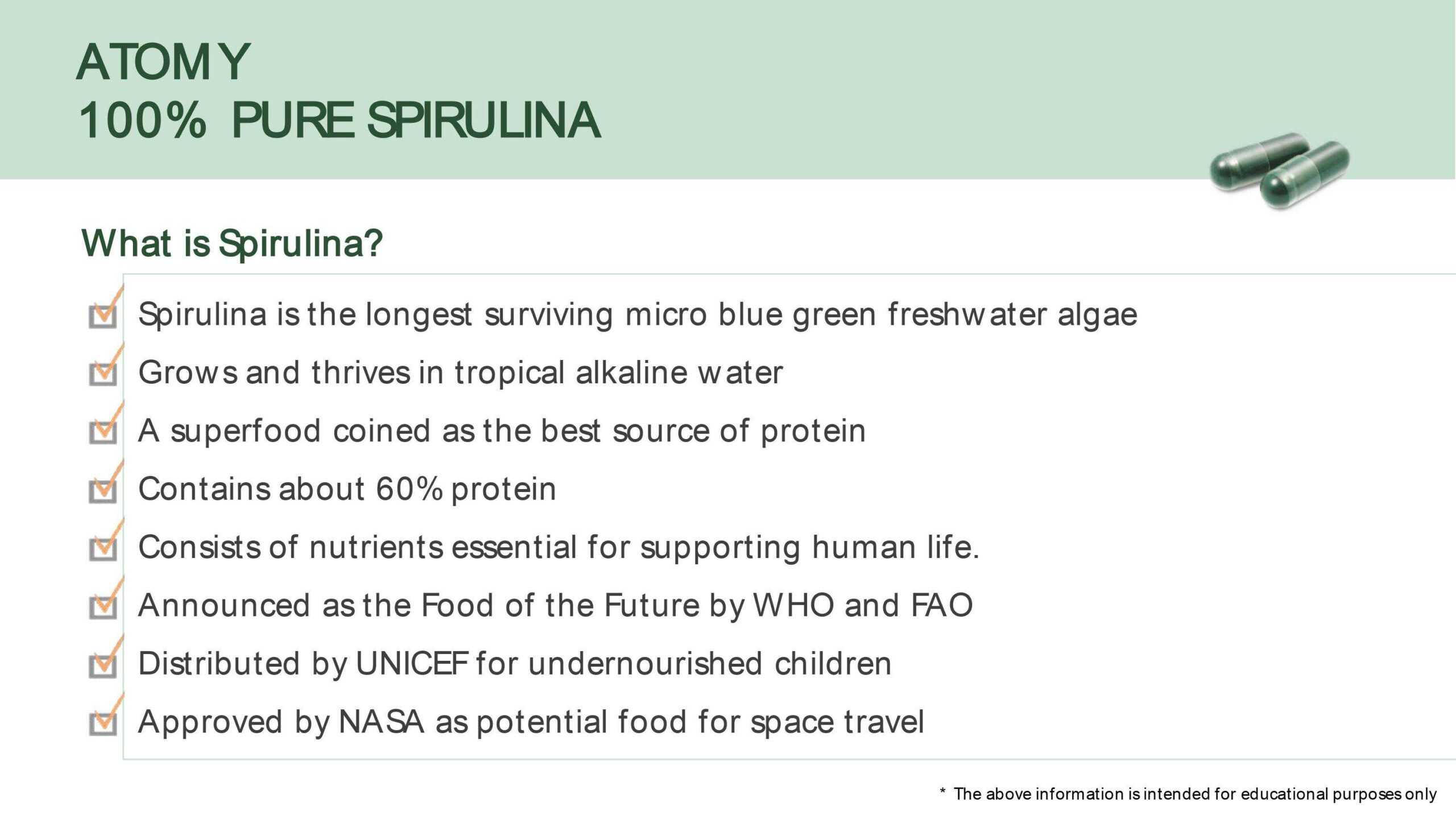 ATOMY Pure Spirulina