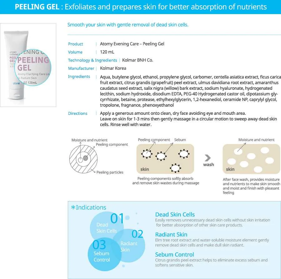 ATOMY Evening Care Peeling Gel 1 ATOMY Evening Care Peeling Gel