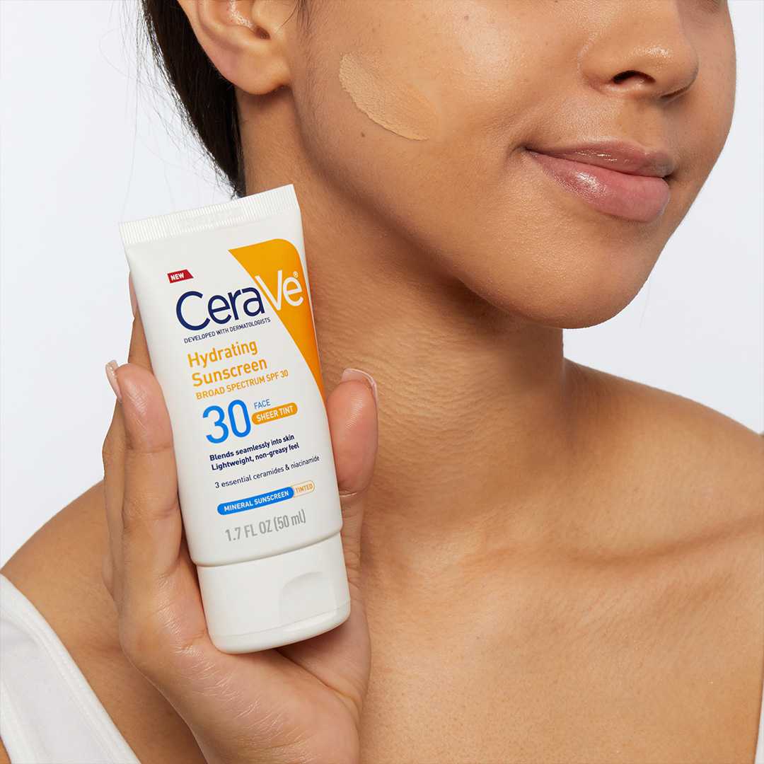 CERAVE Hydrating Mineral Sunscreen SPF 30 Face Sheer Tint