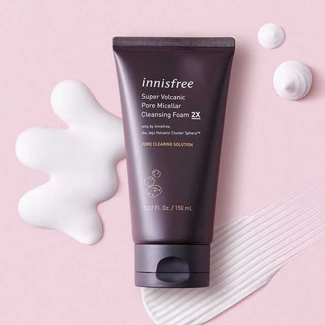 INNISFREE Super Volcanic Pore Micellar Cleansing Foam 2X