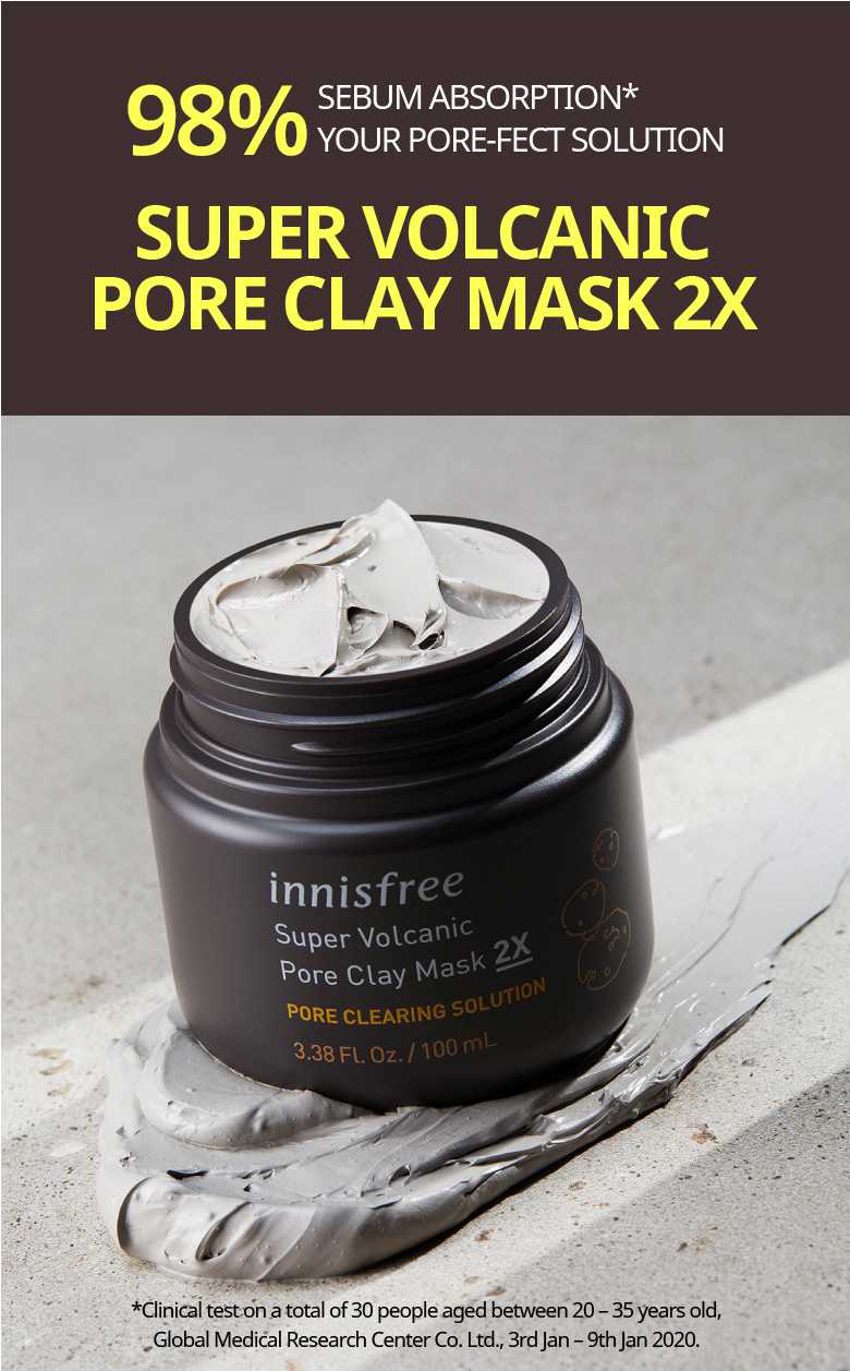 INNISFREE Super Volcanic Pore Clay Mask 2X