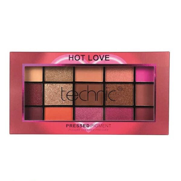TECHNIC Pressed Pigment Eye Shadow Palette (Hot Love)