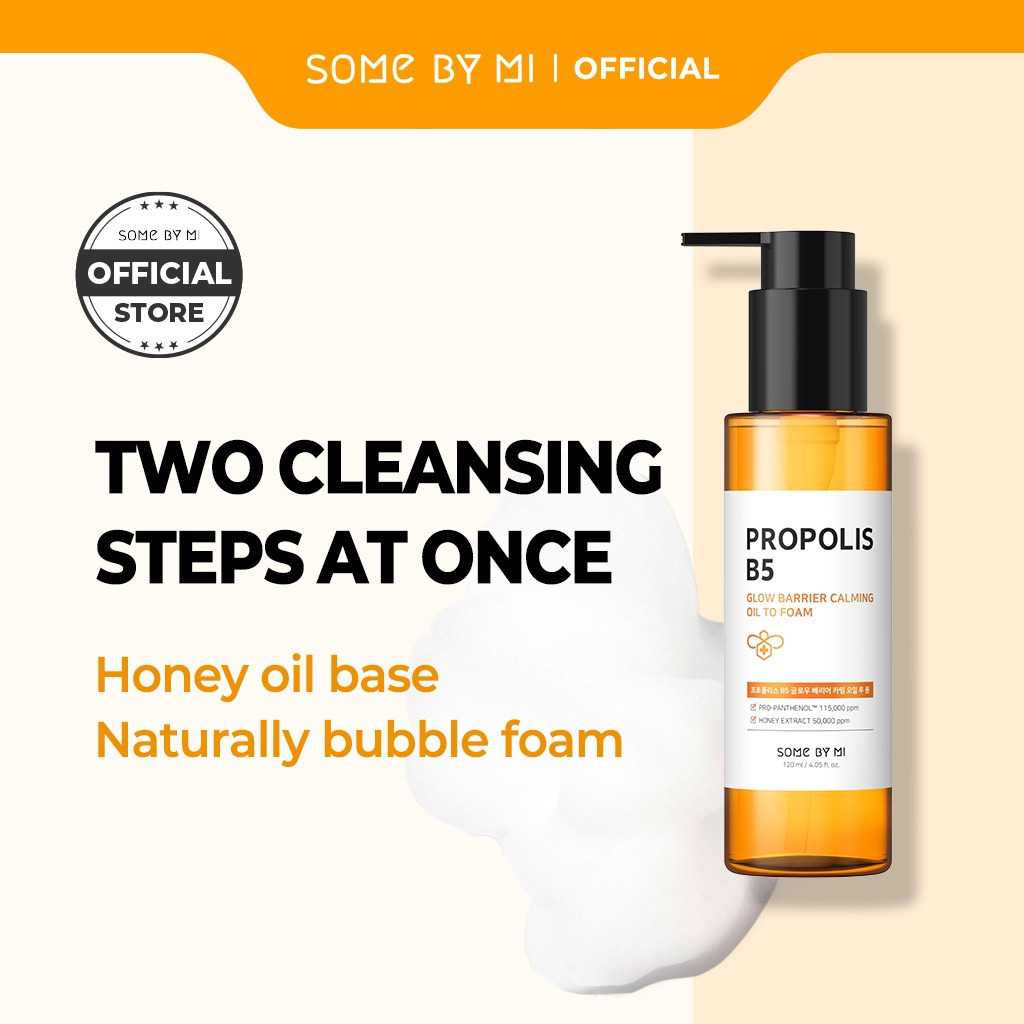 SOME BY MI Propolis B5 Glow Barrier Calming Oil To Foam