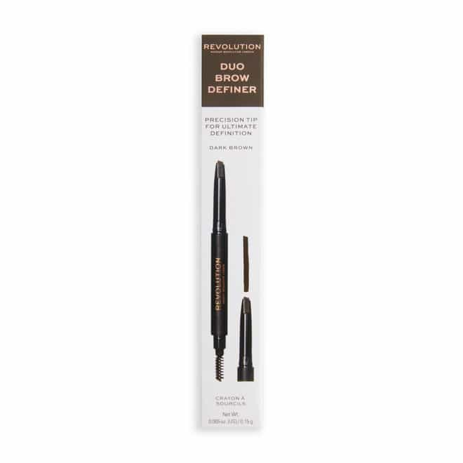 REVOLUTION Duo Brow Pencil Dark Brown