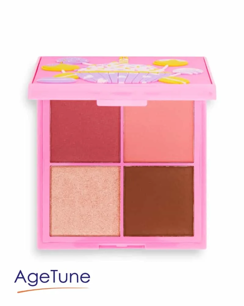 REVOLUTION Tasty Cupcake Face and Cheek Palette Vanilla Swirl agetune 2