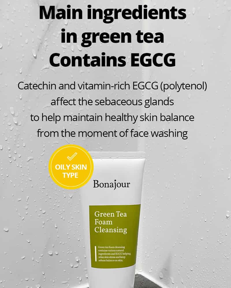 BONAJOUR Green Tea Foam Cleansing